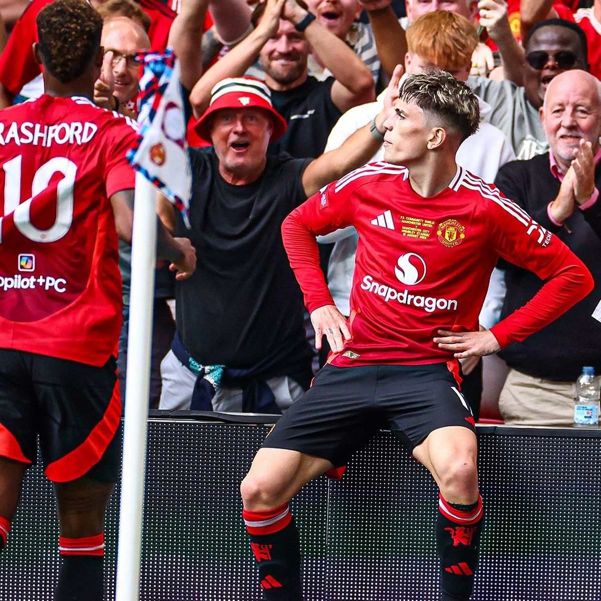 Garnacho convirtió para el Manchester United. Garnacho convirtió para el Manchester United.