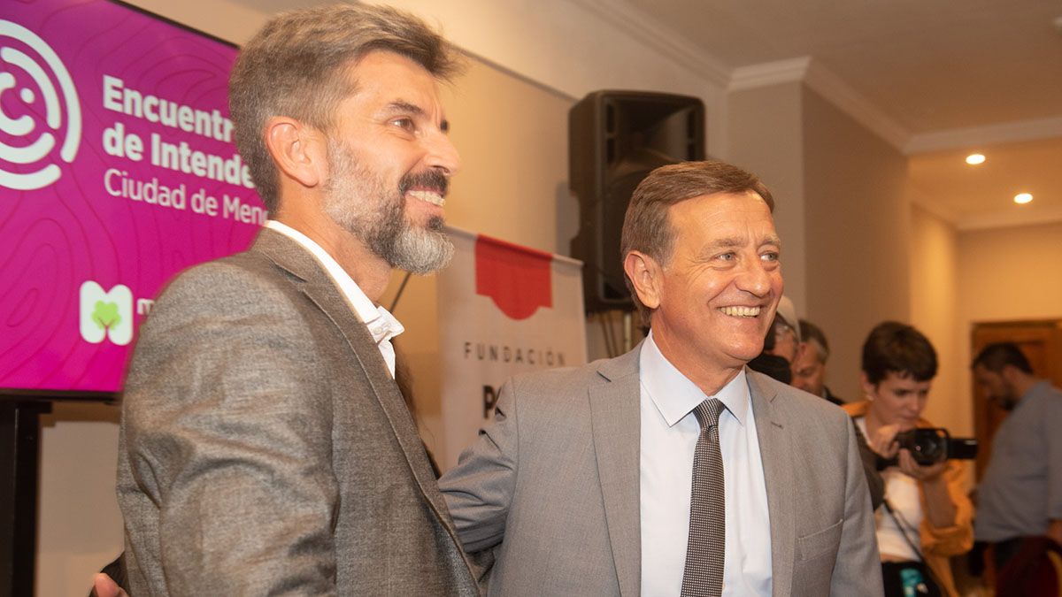 Ulpiano Suarez junto a su tío, el gobernador Rodolfo Suarez.