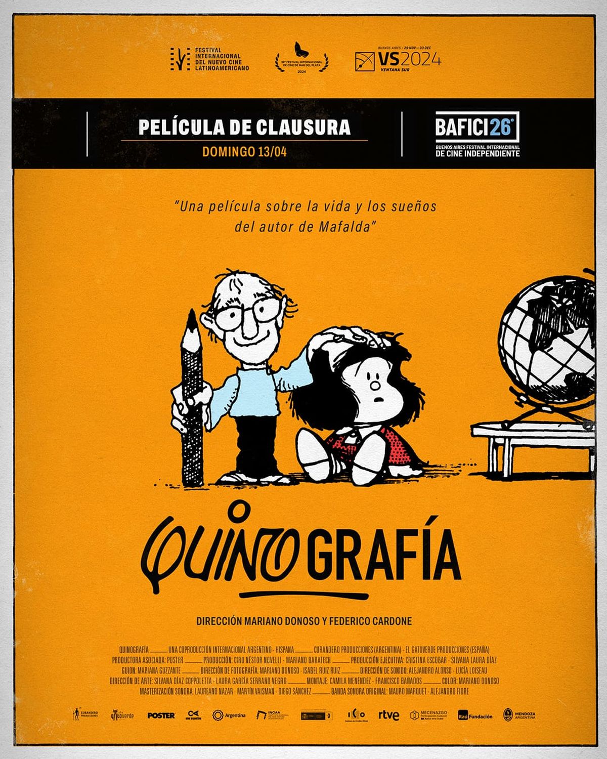Afiche que promocion&oacute; Quinograf&iacute;a en el Bafici.