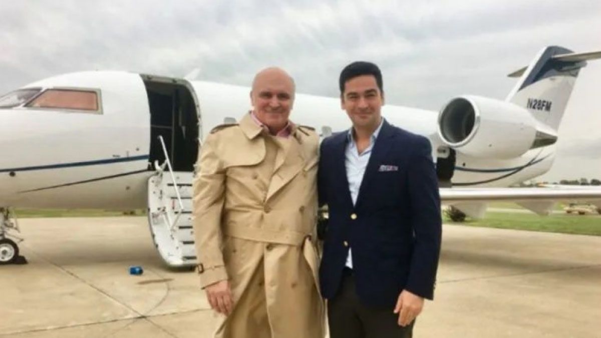 José Luis Espert junto a Federico Machado. José Luis Espert junto a Federico Machado.