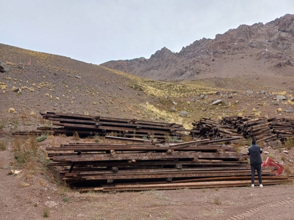 Material de rezago en la obra del Túnel Caracoles. Material de rezago en la obra del Túnel Caracoles.