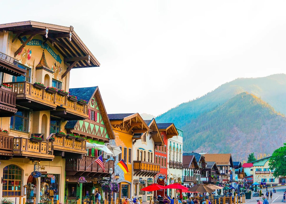 El pueblo de Estados Unidos que parece una aldea europea y está ubicado ...