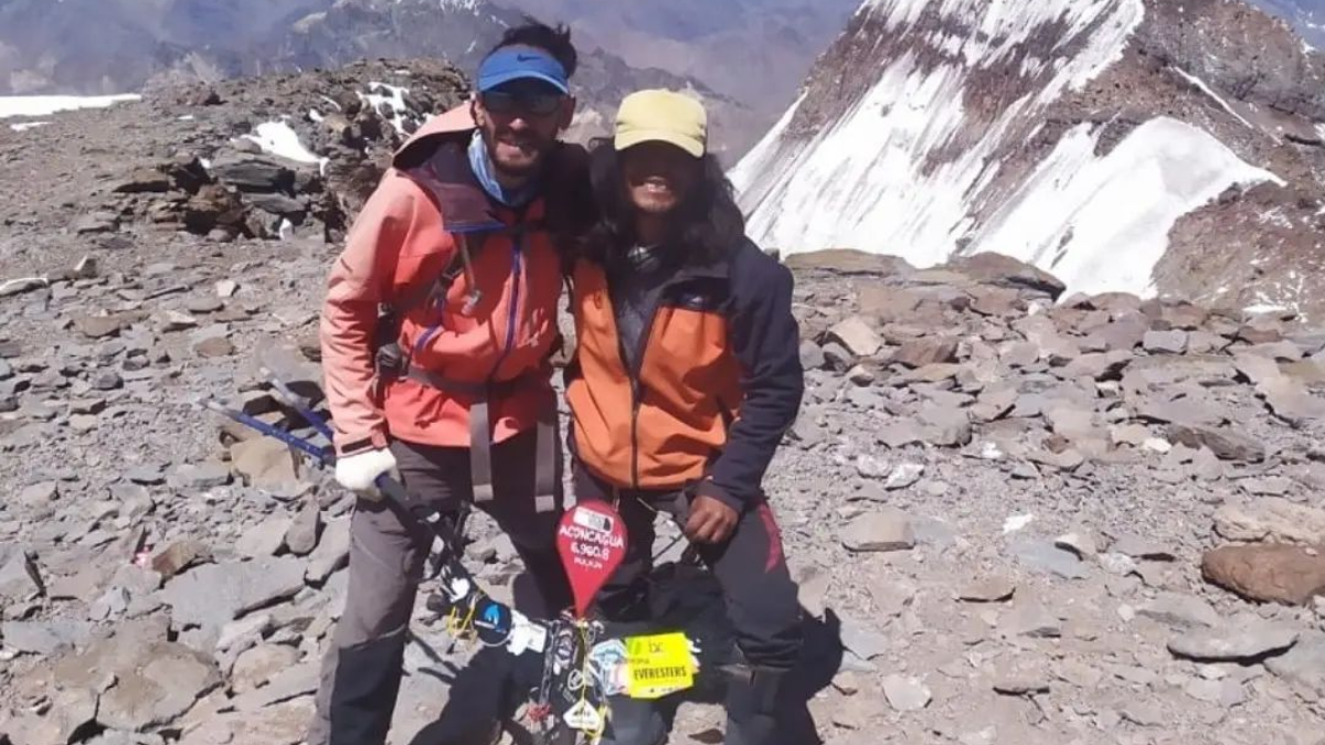 Matías Sergo logró batir un récord y llegar a la cima del Aconcagua en 12 minutos menos que la última marca.