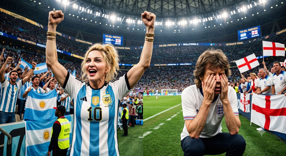 Madonna: ¿talismán argentino contra Inglaterra? Madonna: ¿talismán argentino contra Inglaterra?