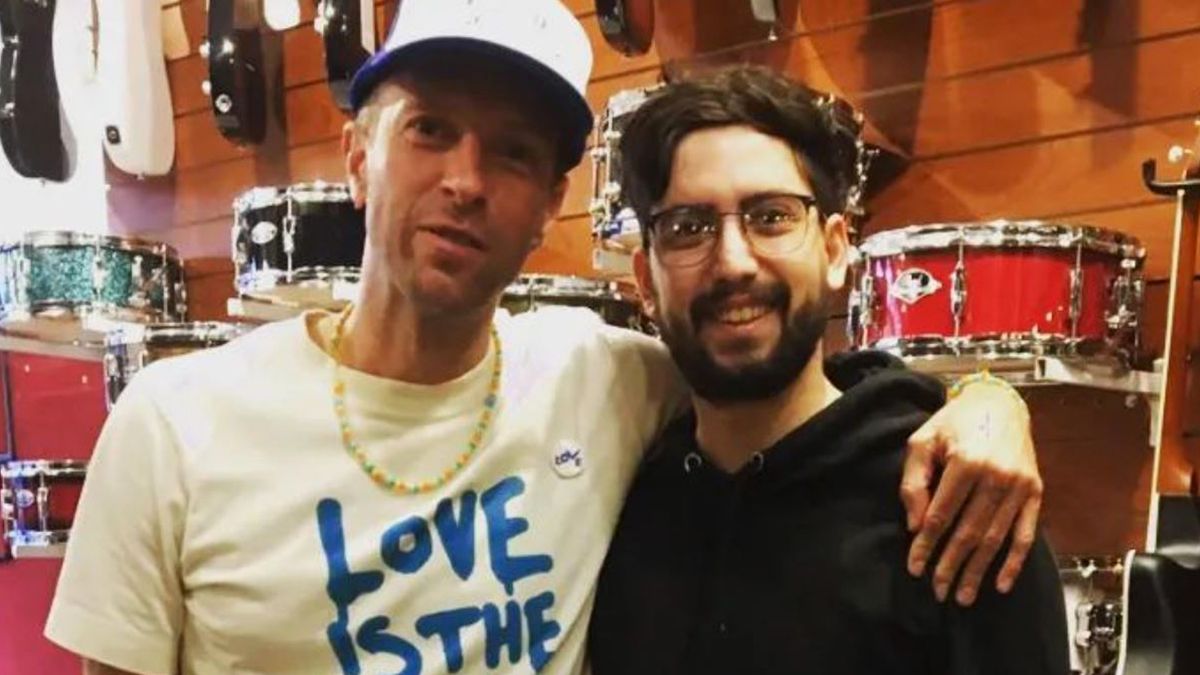 Chris Martin junto al mendocino Lucca Nieva.