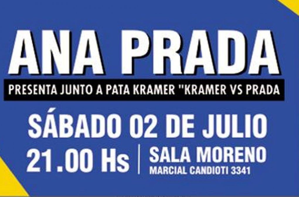 Diario UNO te invita a ver el recital de Ana Prada