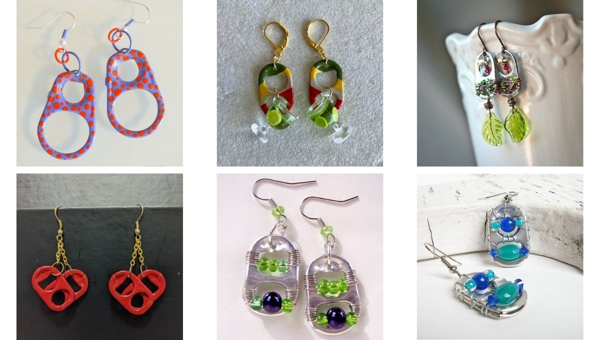 Crea hermosos aros usando las anillas o chapitas de las latas. Crea hermosos aros usando las anillas o chapitas de las latas. 