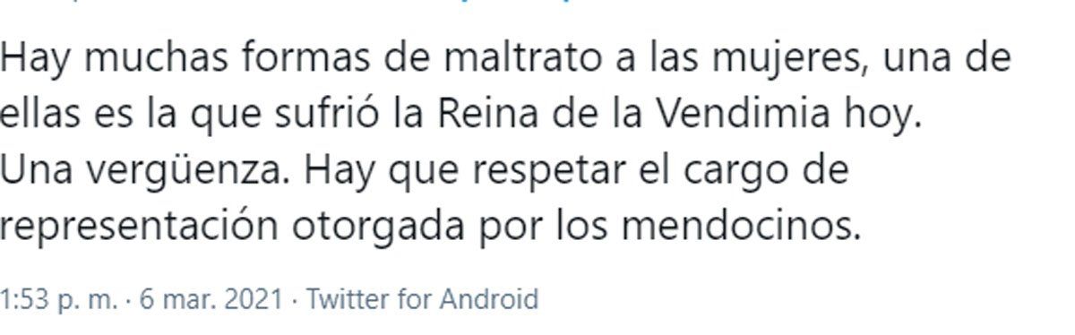 La Reina de la Vendimia Mayra Tous no participó del desayuno de la COVIAR al que asistió el presidente Alberto Fernández. Cuál fue su tarea en la mañana del sábado
