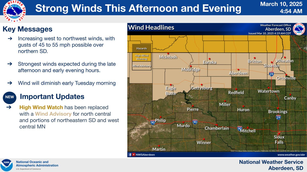 Estas son las áreas afectadas por fuertes vientos Estas son las áreas afectadas por fuertes vientos