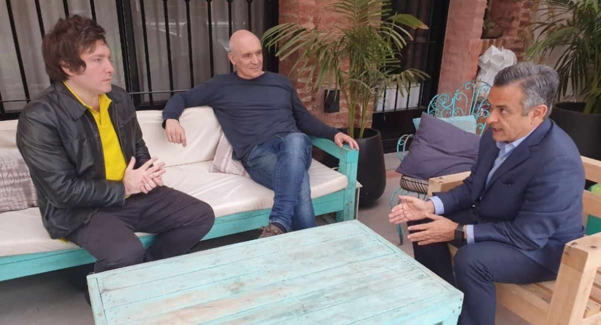 Javier Milei, José Luis Espert y Luis Rosales. Javier Milei, José Luis Espert y Luis Rosales.