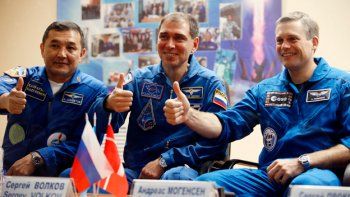 Un ruso, un danés y un kazajo ya están en la estación espacial