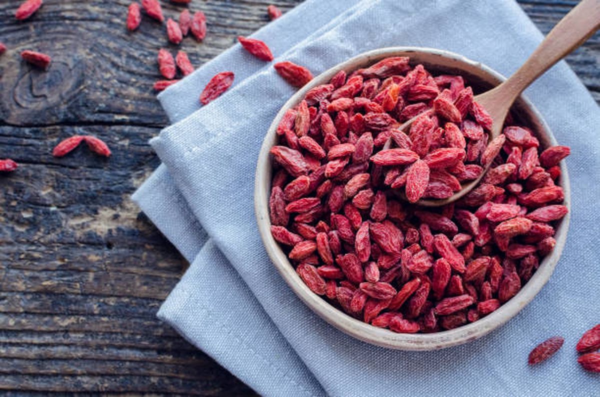 Bayas de goji. Bayas de goji.