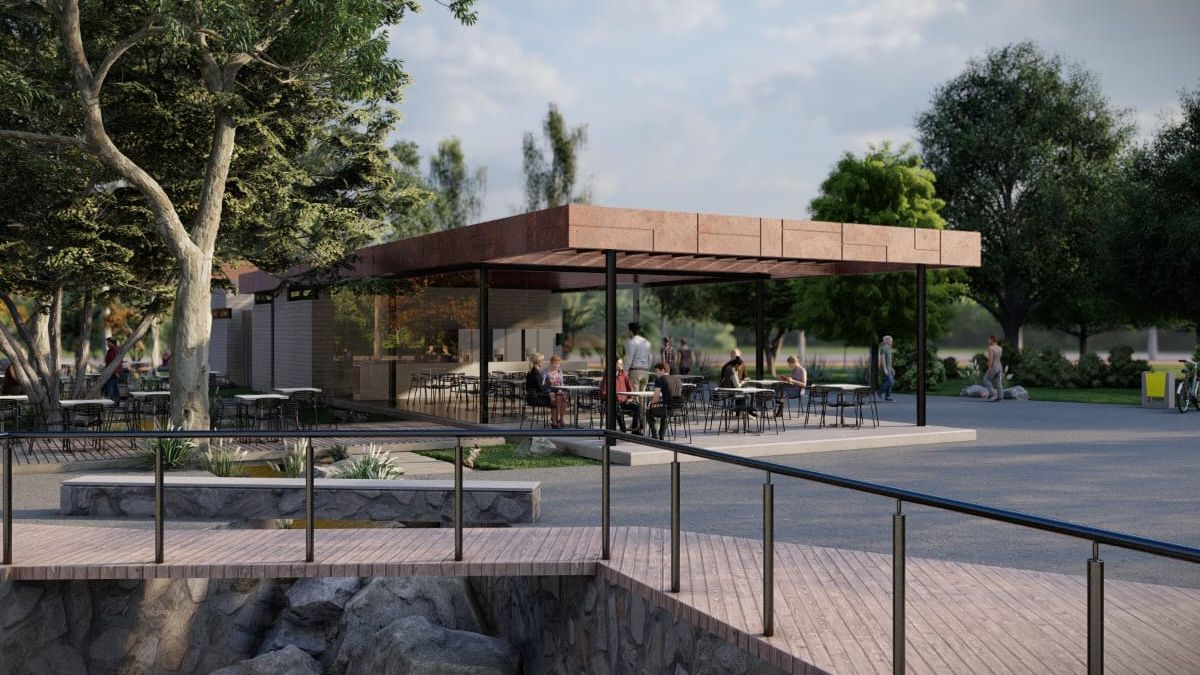 Así lucirá la zona del Parque General San Martín que será remodelada. Así lucirá la zona del Parque General San Martín que será remodelada.