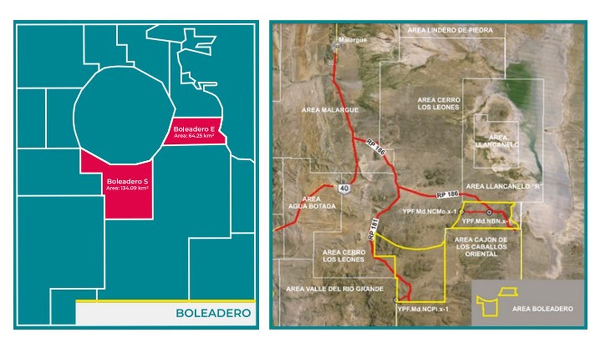 Área petrolera de exploración Boleadero. Área petrolera de exploración Boleadero.