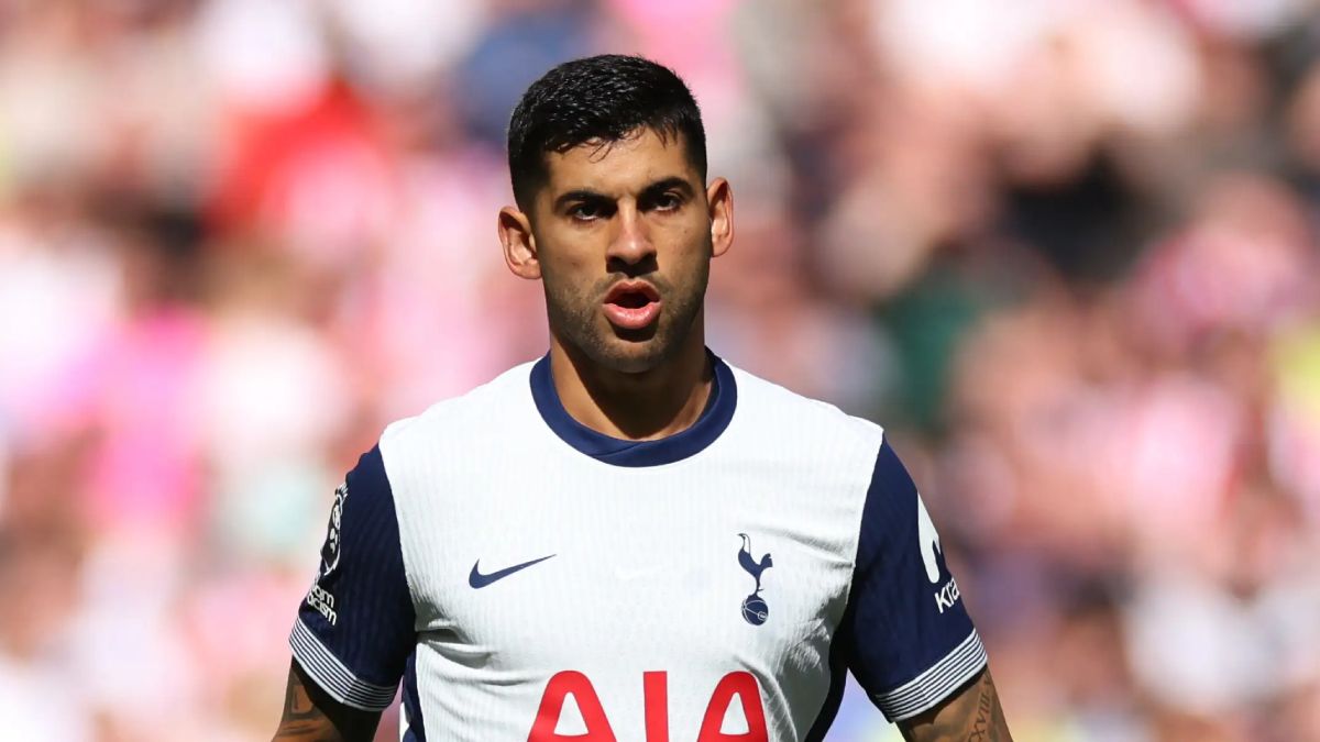 El Cuti Romero fue titular en el empate que tuvo de local el Tottenham contra el Manchester United.