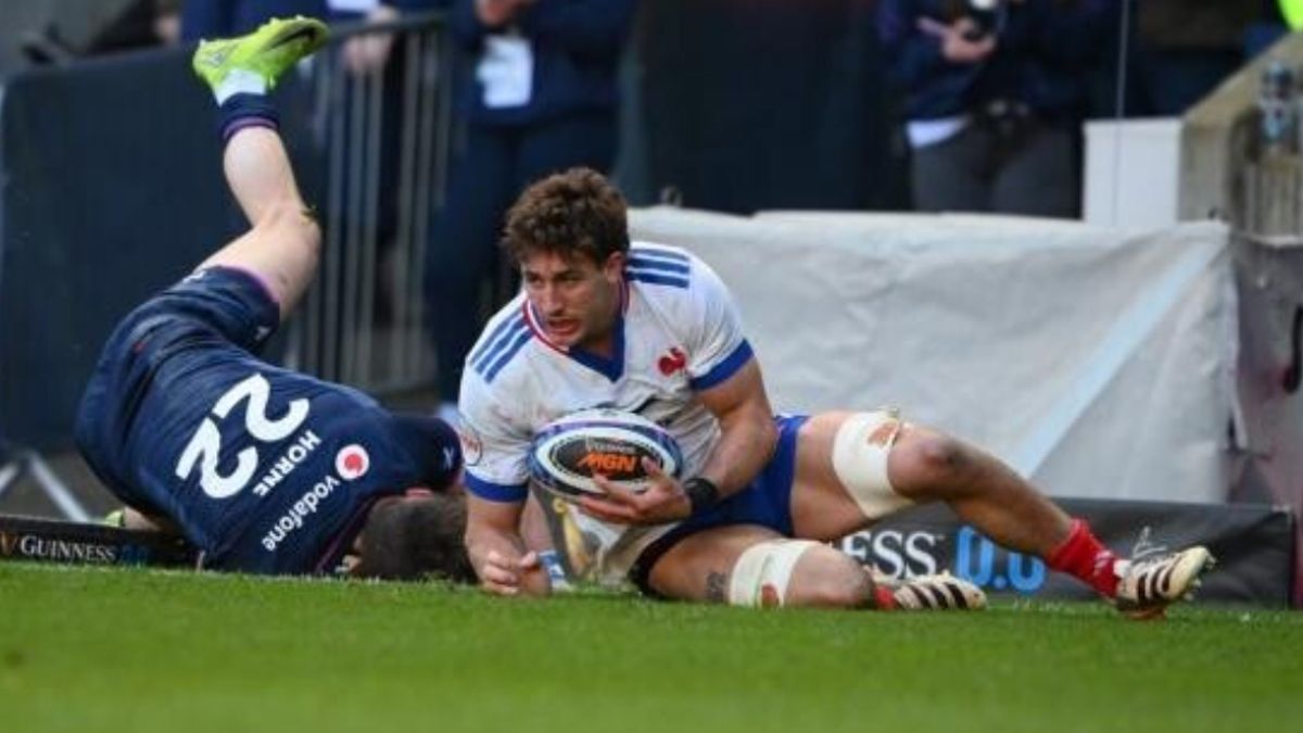 Oscar Jegou marc&oacute; un try, pero luego fue sancionado y se perder&aacute; la definici&oacute;n del Seis Naciones.