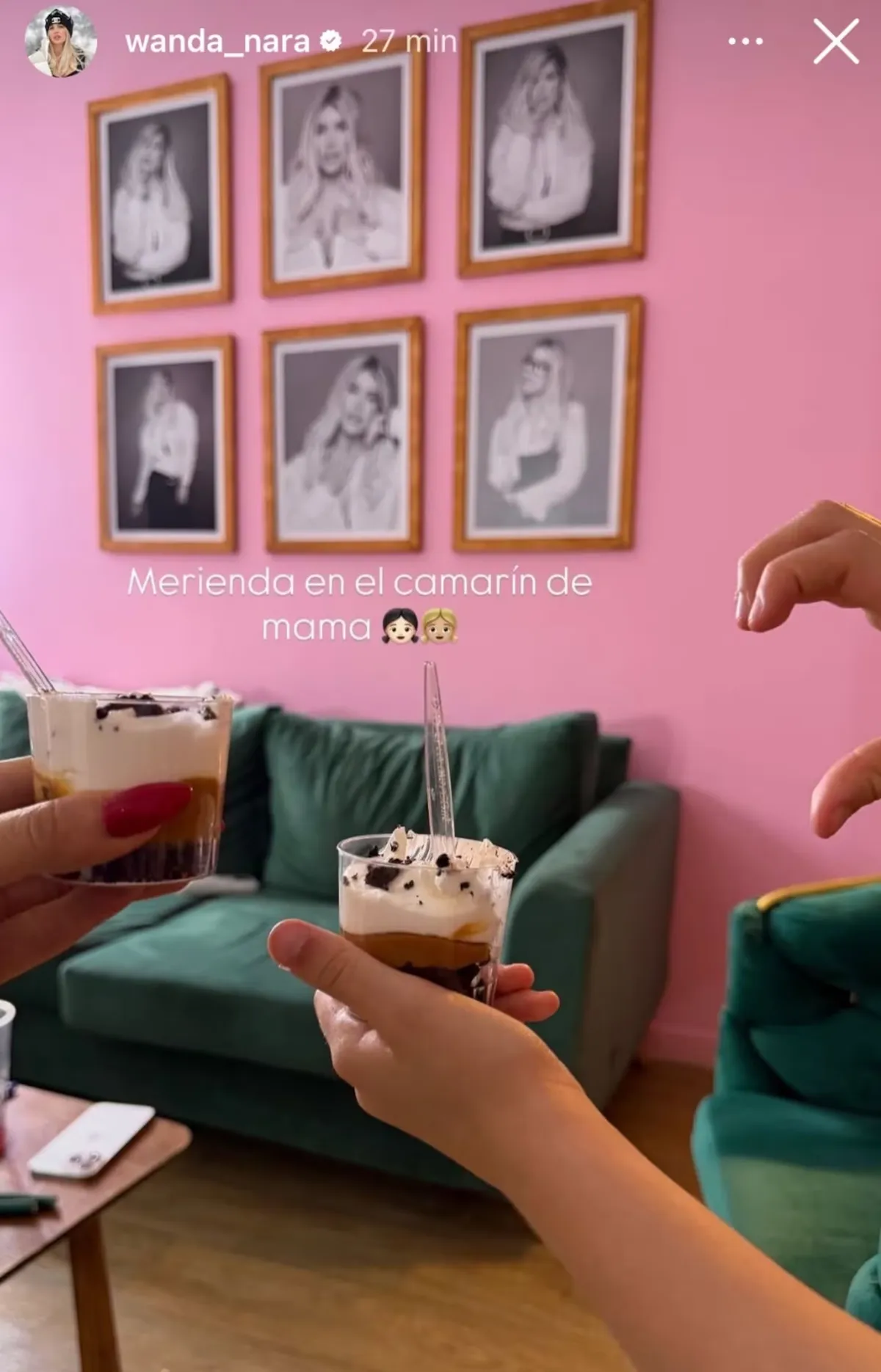 El reencuentro de Wanda Nara con sus hijas. El reencuentro de Wanda Nara con sus hijas.