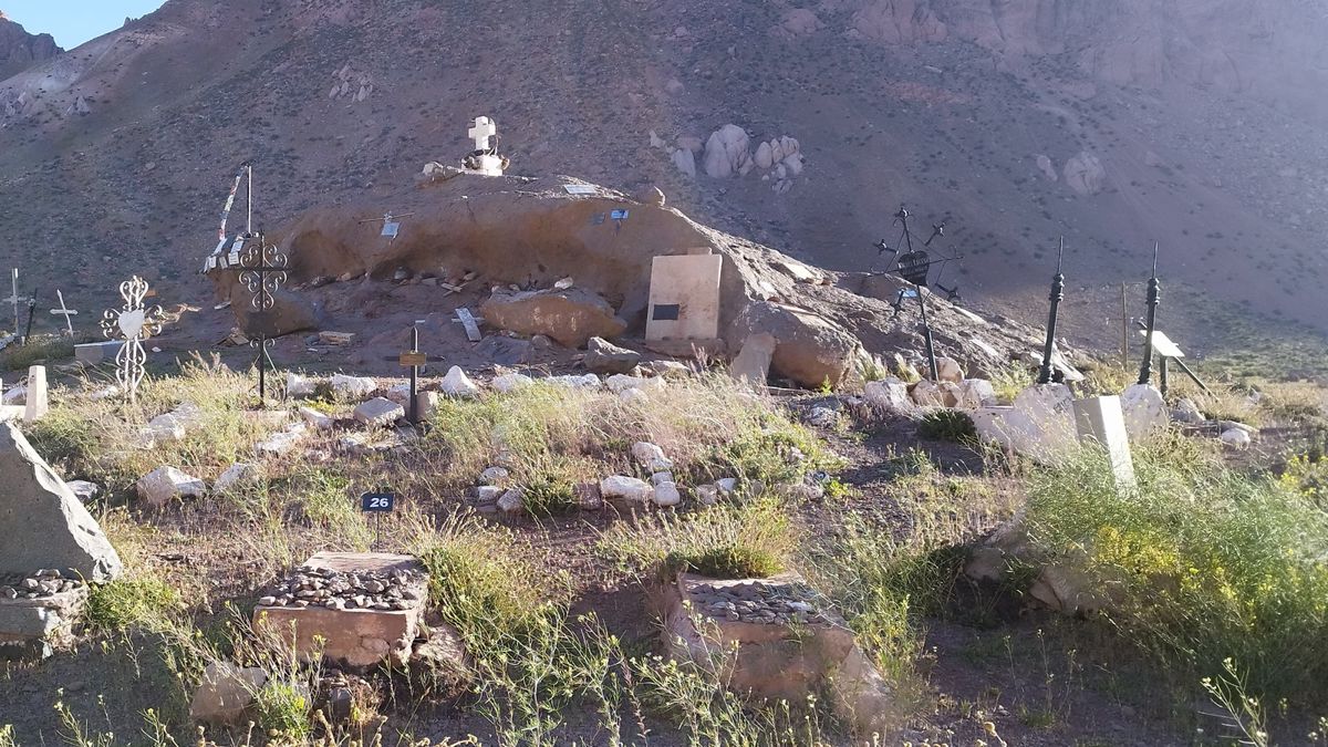 Esta foto del Cementerio de los Andinistas fue tomada en los primeros días de enero 2025