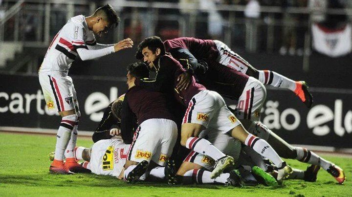 Andrés Chávez anotó un tanto en la goleada del San Pablo