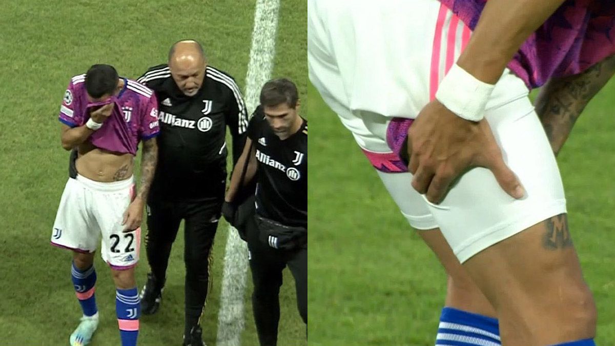 Ángel Di María se retiró lesionado en la Juventus y encendió las alarmas en la Selección argentina, con vistas al Mundial Qatar 2022.