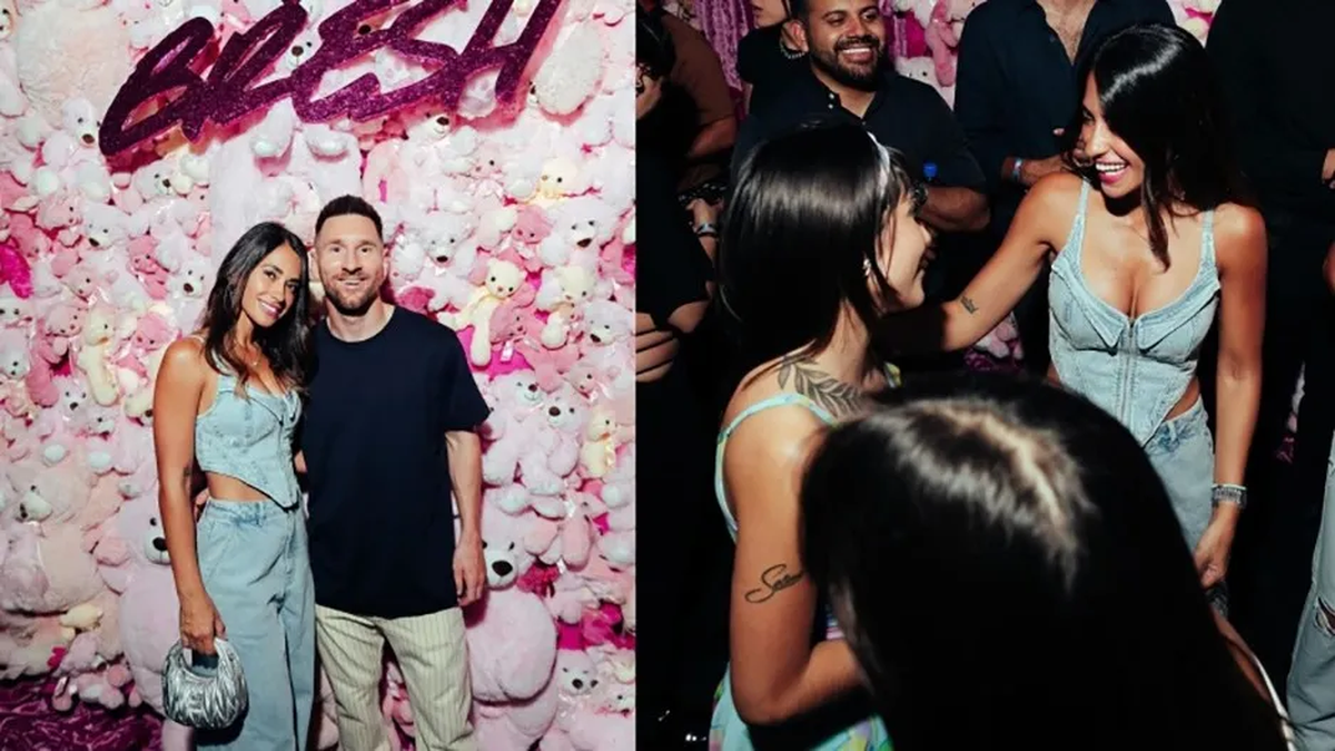 Desde Miami y con Messi, María Becerra decreta que el coquette se lleva multicolor y al ras. Desde Miami y con Messi, María Becerra decreta que el coquette se lleva multicolor y al ras.