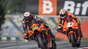 Moto GP: Brad Binder festejó pese a la lluvia