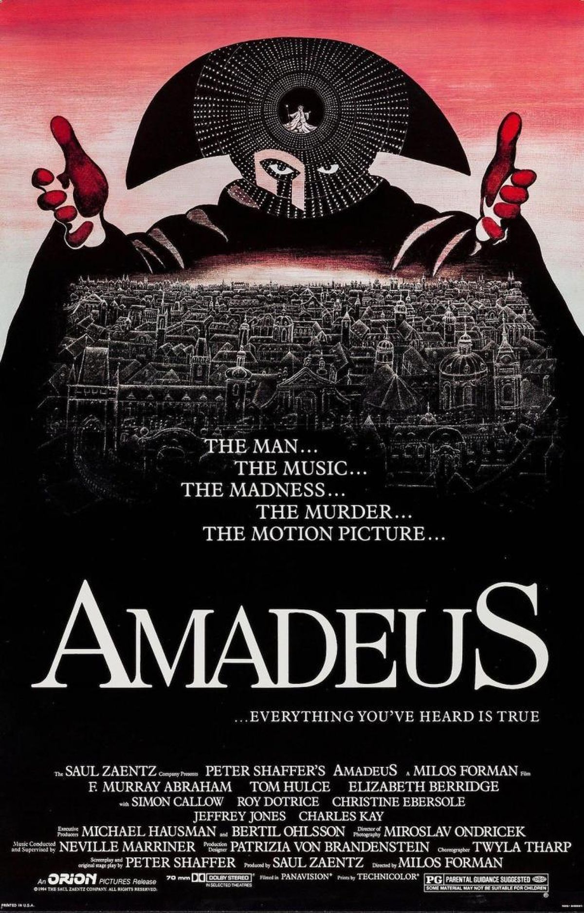 Póster de la película "Amadeus". Póster de la película "Amadeus".