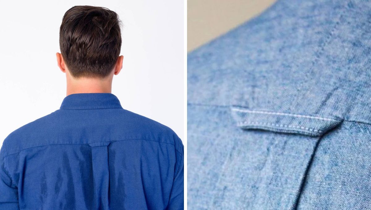 Para qué sirve realmente el gancho de tela que está en la espalda de las camisas
