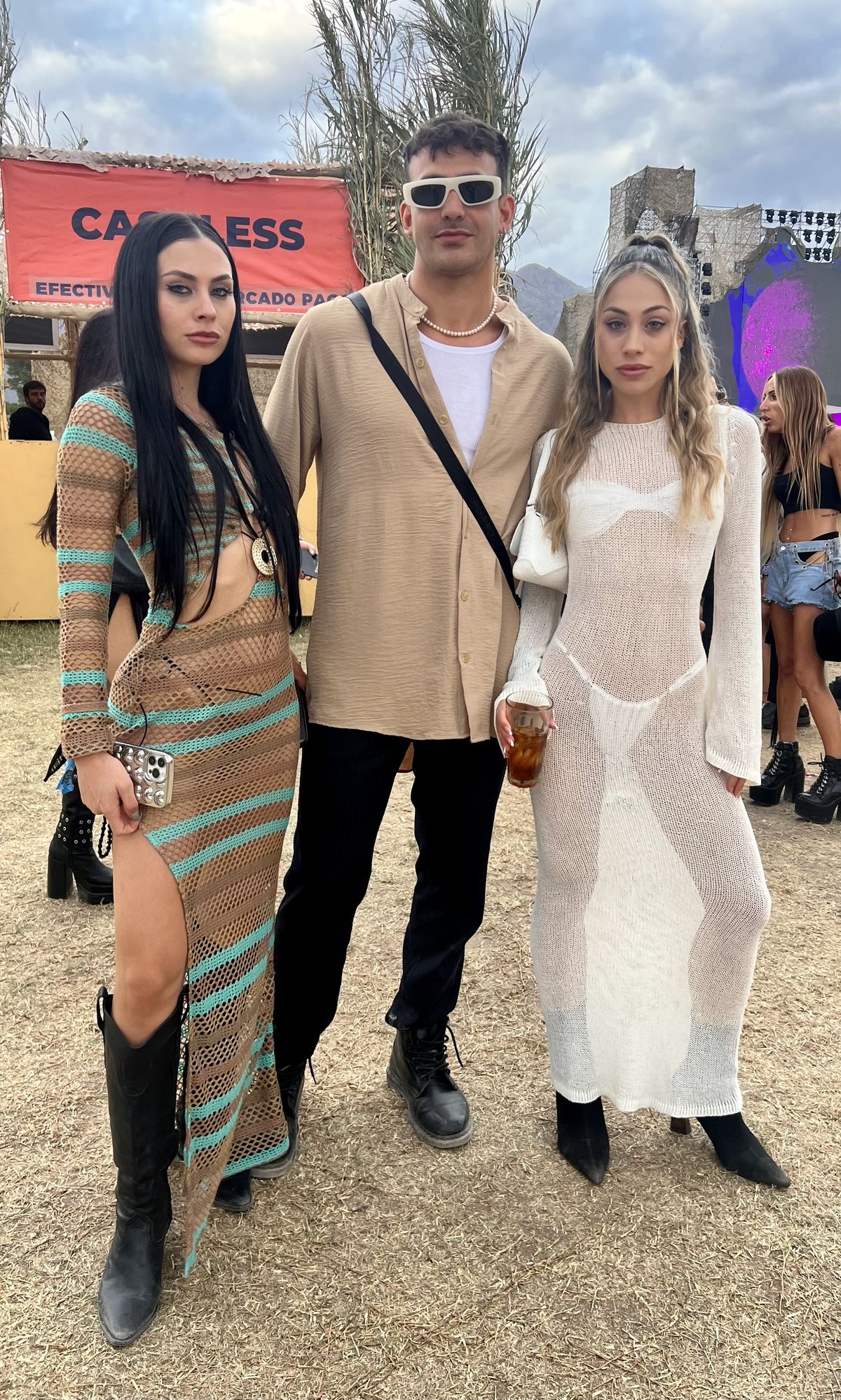 Abril Papazian, Joaquin Bellia y Serena Papazian.