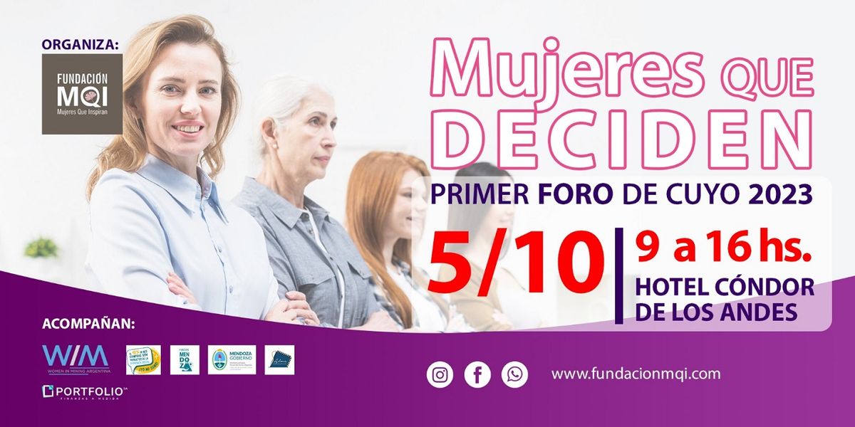 Este 5 de octubre el hotel Cóndor de los Andes, será escenario de la cita más importante para las mujeres de la Región de cuyo.