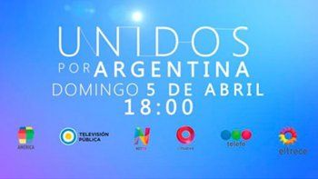 Todos los detalles y figuras que participarán del histórico programa Unidos por Argentina