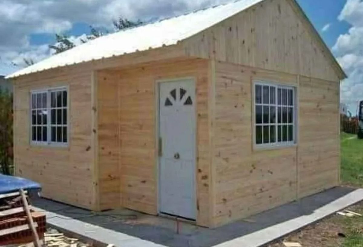 Otro modelo de casa prefabricada que venden en Mercado Libre. Otro modelo de casa prefabricada que venden en Mercado Libre.