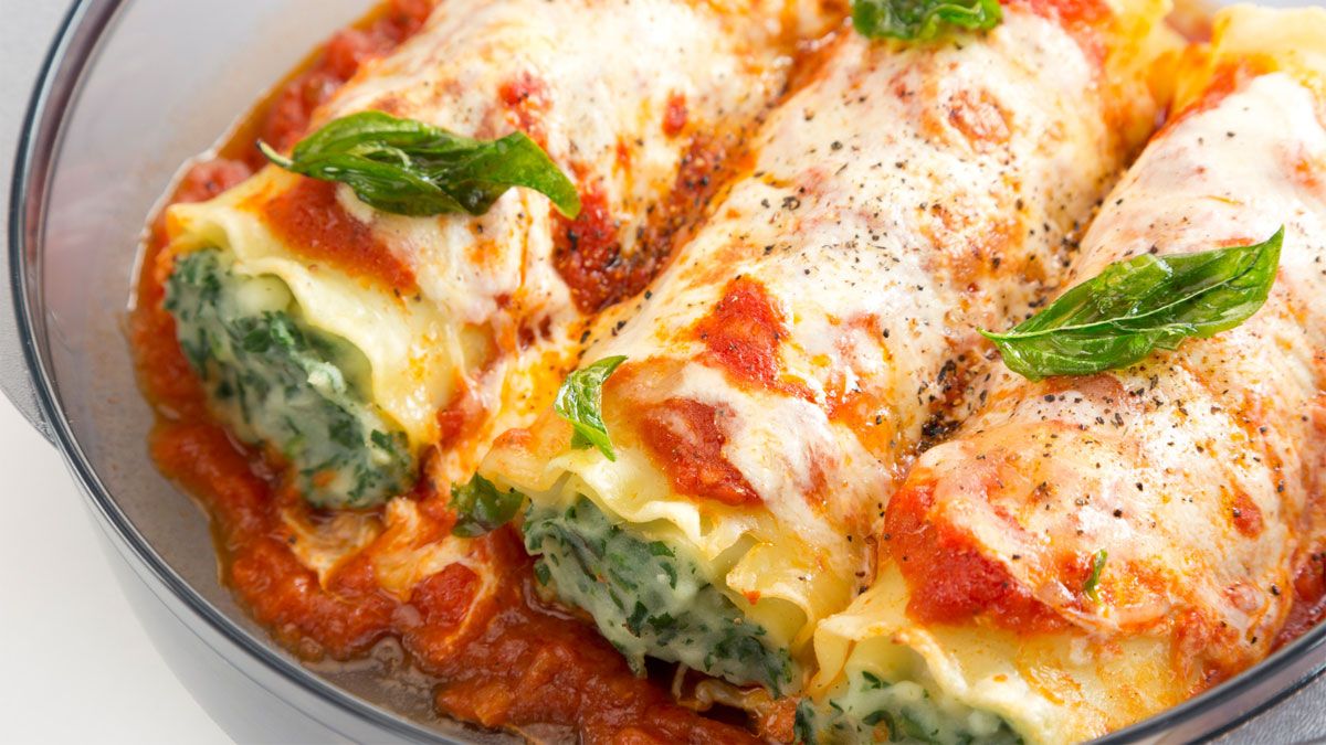 La receta de canelones de verdura salen exquisitos y muy suaves al paladar.