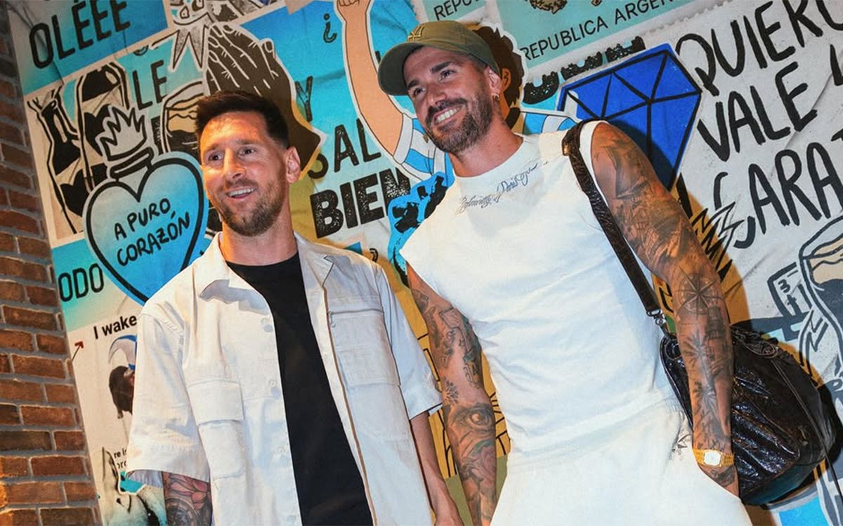 Messi y De Paul en Kansas.