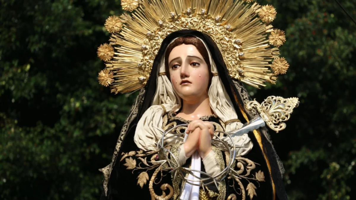 Este 15 de septiembre, la Iglesia Católica celebra a la Virgen de los Dolores. Este 15 de septiembre, la Iglesia Católica celebra a la Virgen de los Dolores.