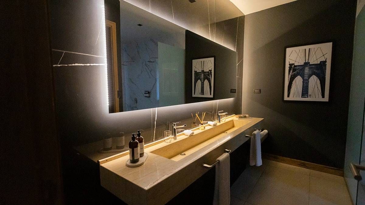 Uno de los toilettes, con ambientación exclusiva. Uno de los toilettes, con ambientación exclusiva.