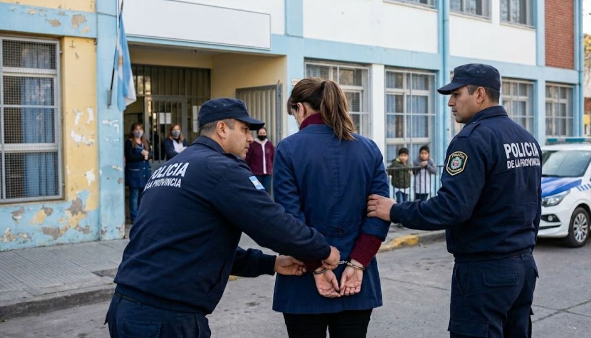 Detuvieron a una maestra por golpear a 18 chicos y tocarles los genitales en la escuela