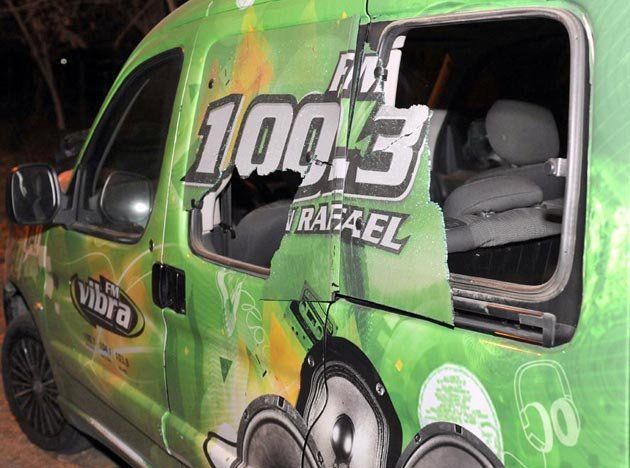El móvil de una FM local sufrió un ataque vandálico