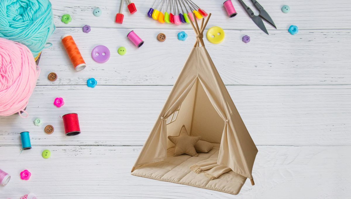 Truco DIY: cómo hacer un tipi o cabaña de tela para niños en casa