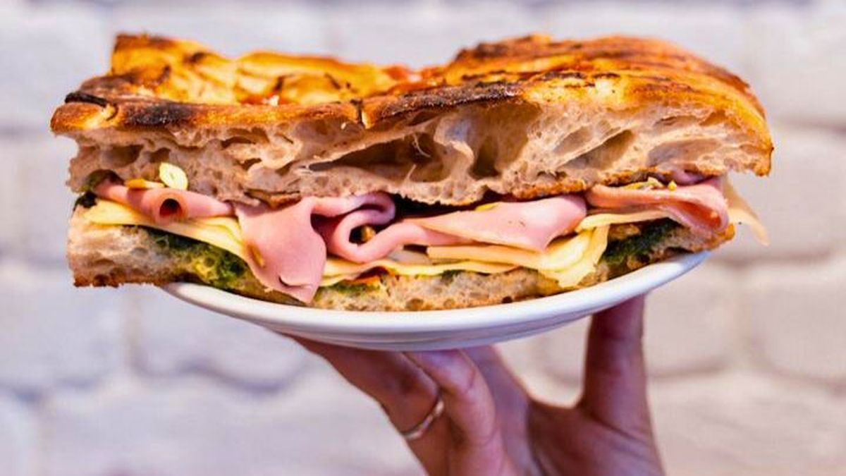 Una de las tantas variedades de focaccia. Una de las tantas variedades de focaccia.