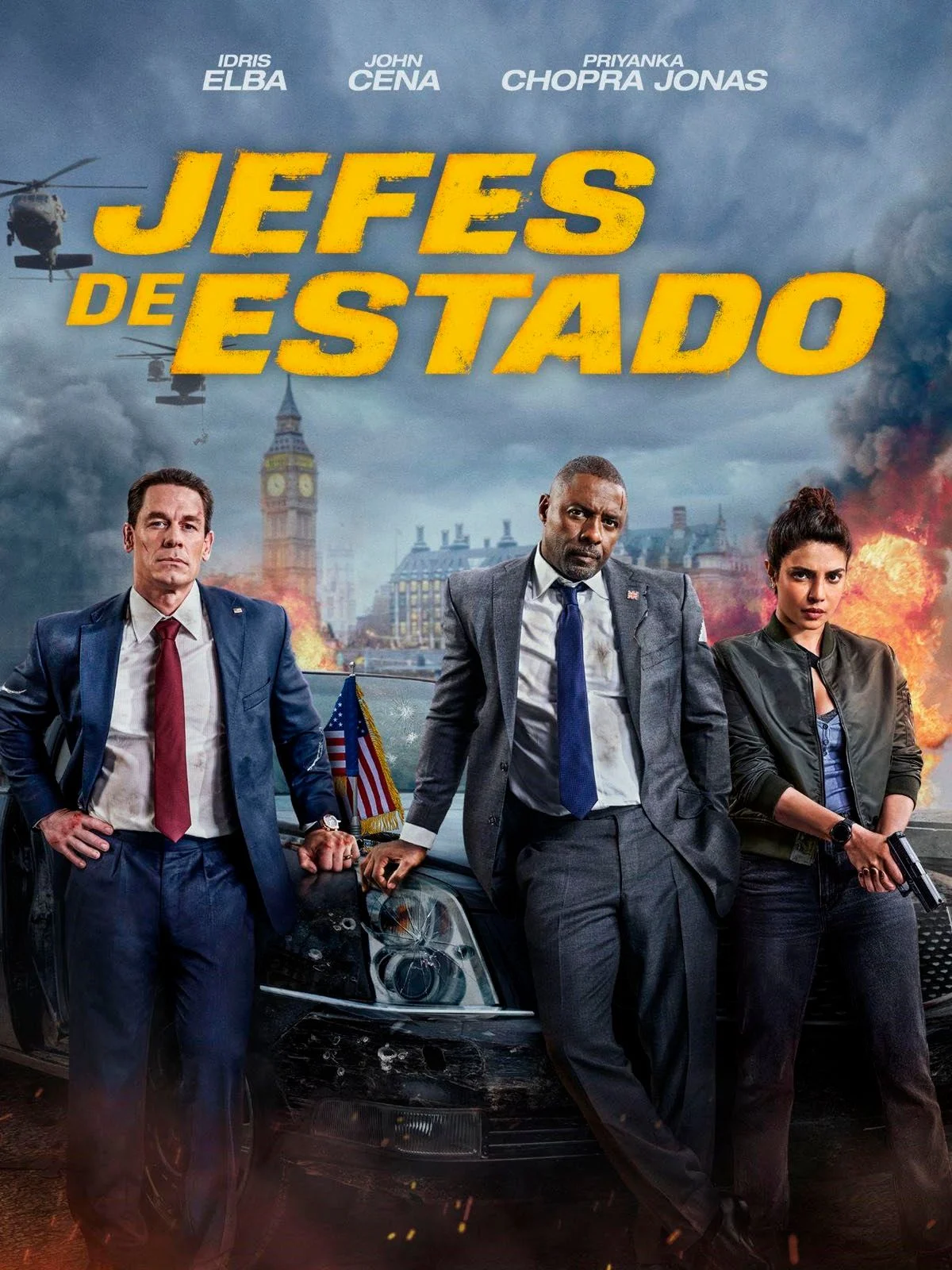 Gran estreno. Jefes de Estado acaba de debutar en el streaming de películas de Prime Video, con John Cena, Idris Elba y Priyanka Chopra Jonas, se posicionó como la película más vista del momento. Gran estreno. Jefes de Estado acaba de debutar en el streaming de películas de Prime Video, con John Cena, Idris Elba y Priyanka Chopra Jonas, se posicionó como la película más vista del momento. 