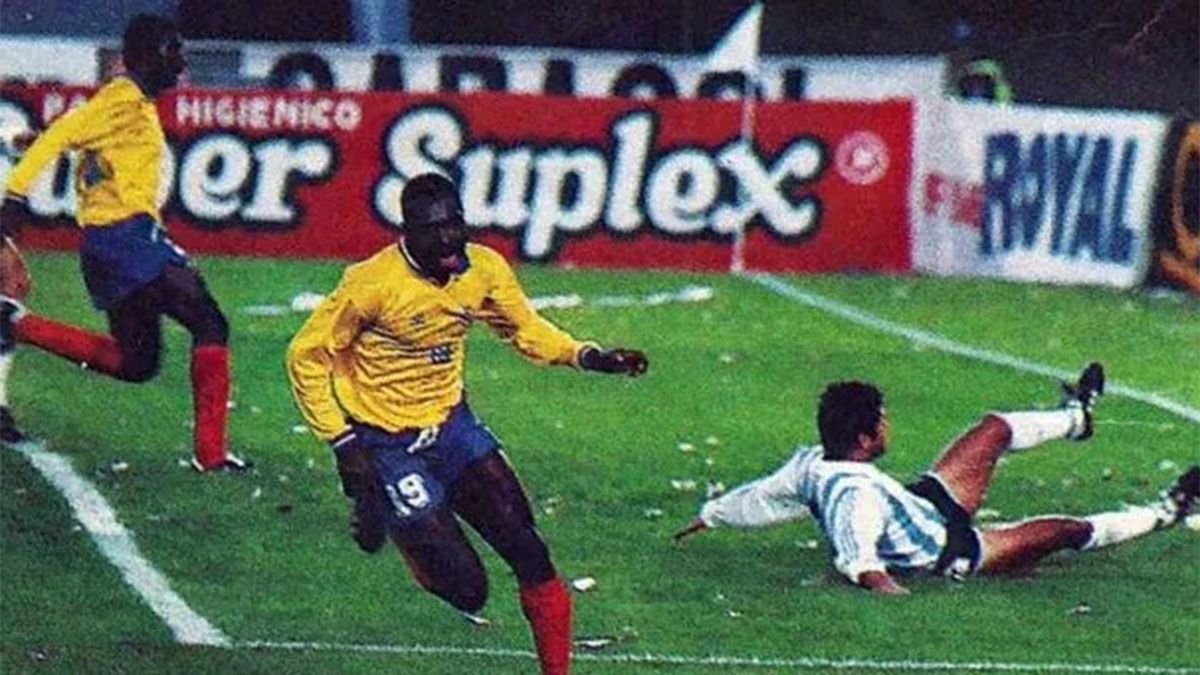 Freddy Rincón marcó dos goles en el triunfo 5-0 de Colombia sobre Argentina en 1993.