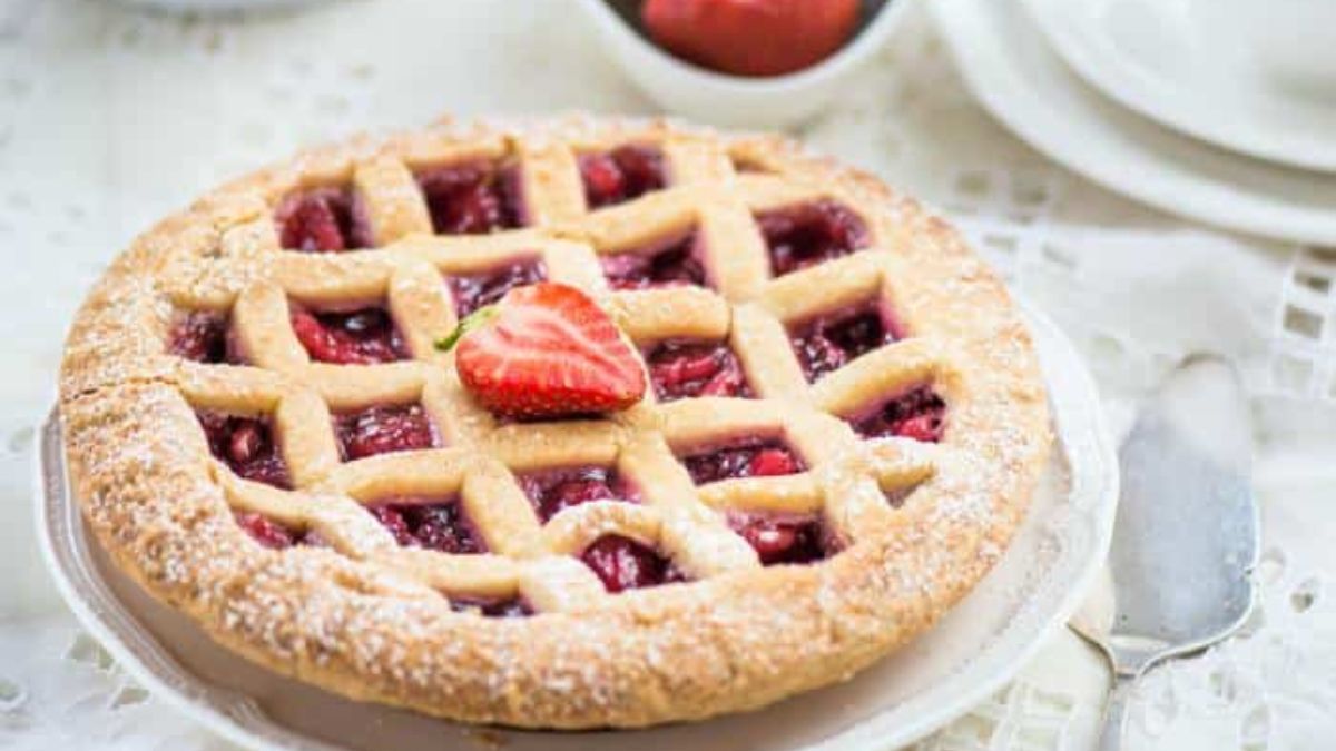 Pastafrola de frutilla.