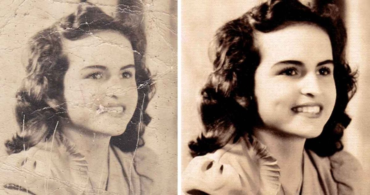 El grado de precisión de Google realmente impresiona. Una foto antigua queda como nueva. Imagen restaurada por Gemini. 
