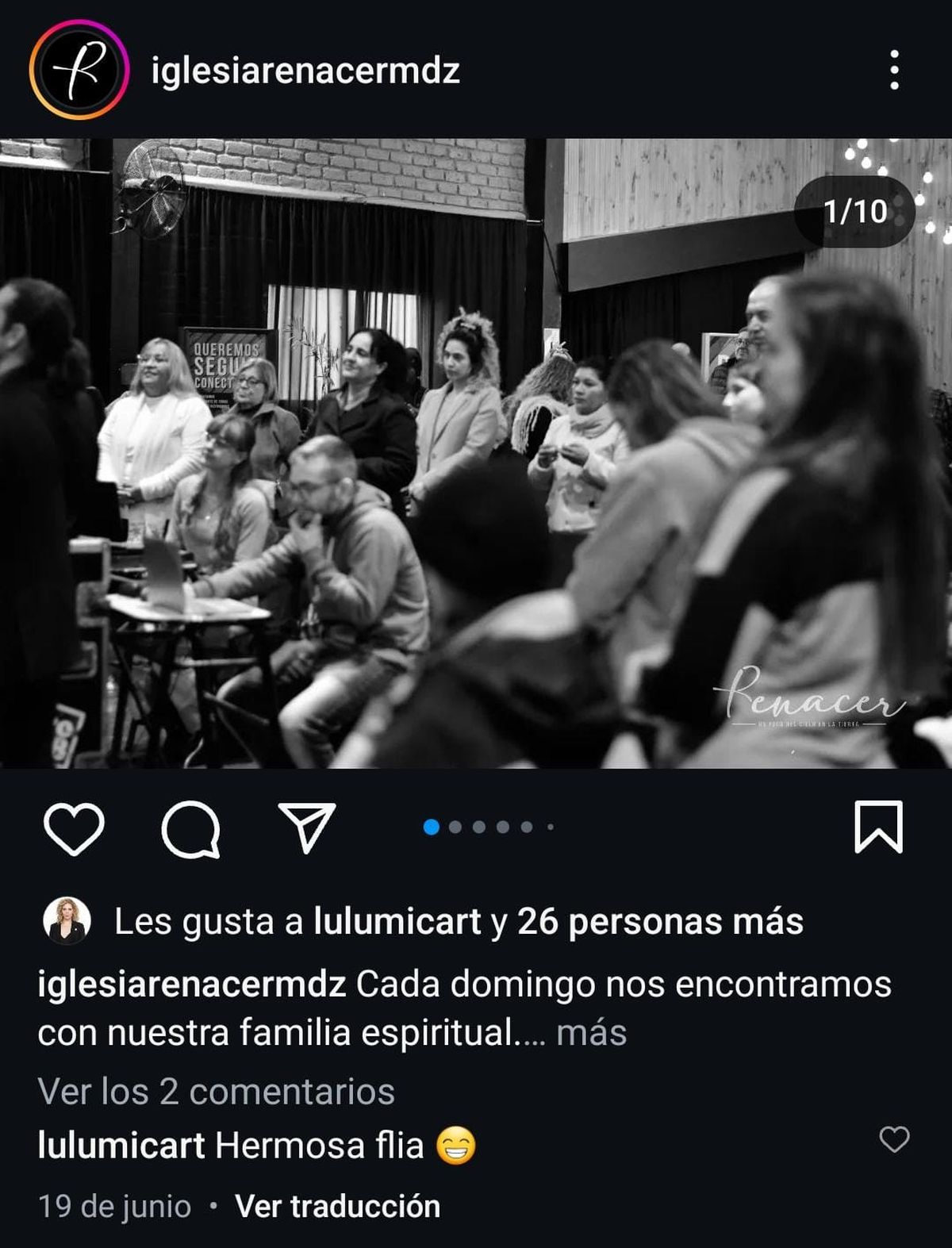 Lourdes Arrieta en una de las publicaciones del Ministerio Cristiano Renacer que dirige Alejandro Castellazzo. Lourdes Arrieta en una de las publicaciones del Ministerio Cristiano Renacer que dirige Alejandro Castellazzo.