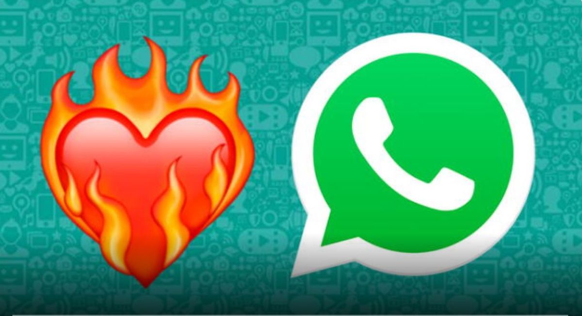 Corazón en llamas. WhatsApp cuenta con muchos emojis para diversas situaciones.&nbsp;