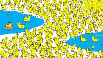 Sólo un GENIO con vista de HALCÓN puede encontrar el POLLITO OCULTO en el acertijo visual