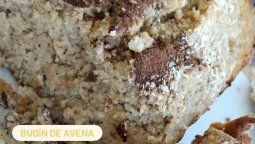 Receta budín de avena saludable