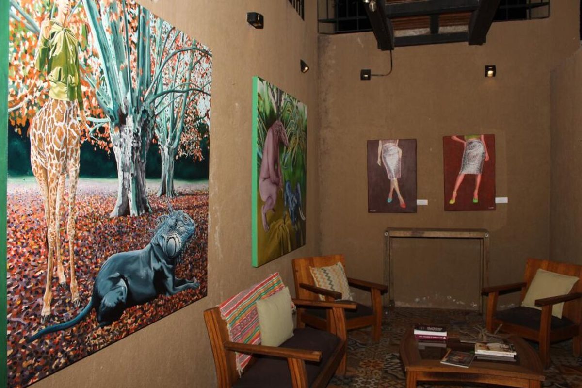 Gustavo Coppoletta expone en Casa Vigil de Chachingo junto a su colega Juan Castillo. Gustavo Coppoletta expone en Casa Vigil de Chachingo junto a su colega Juan Castillo.