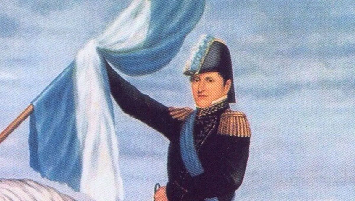 La bandera provincial argentina cuyo diseño es atribuido Belgrano, quien la habría utilizado en batalla